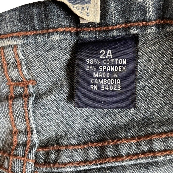 Vintage Gap MODERN BOOT CUT Blue Denim Jeans USA Made, Womens size 2A NEW - Picture 4 of 6